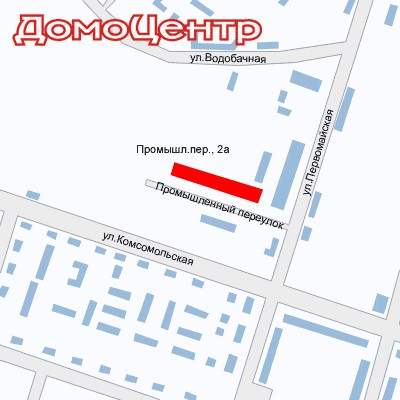 Бердск, Промышленный переулок. Схема проезда к магазину
