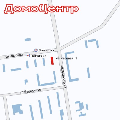 Новосибирск, ДомоЦентр - Часовая улица. Схема проезда к магазину