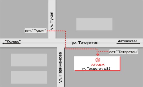 Казань, Татарстан улица. Схема проезда к магазину