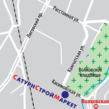 Санкт-Петербург, Касимовская улица. Схема проезда к магазину