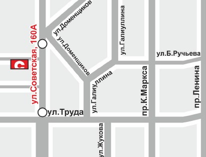 Магнитогорск, Советская улица, ТЦ Стройдвор. Схема проезда к магазину